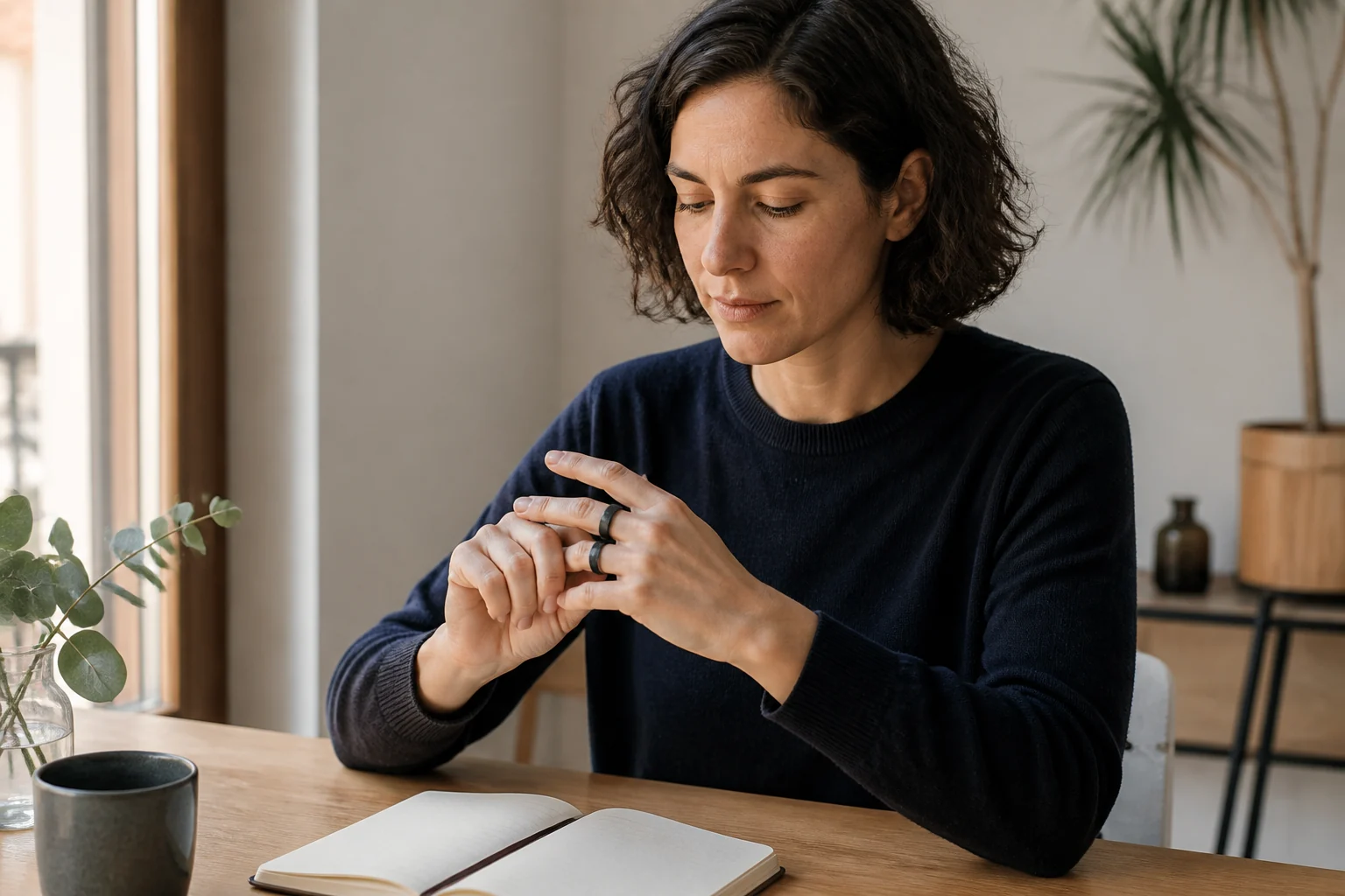 Photographie éditoriale en lien avec « Bague connectée : sommeil, température et activité sans surinterpréter »