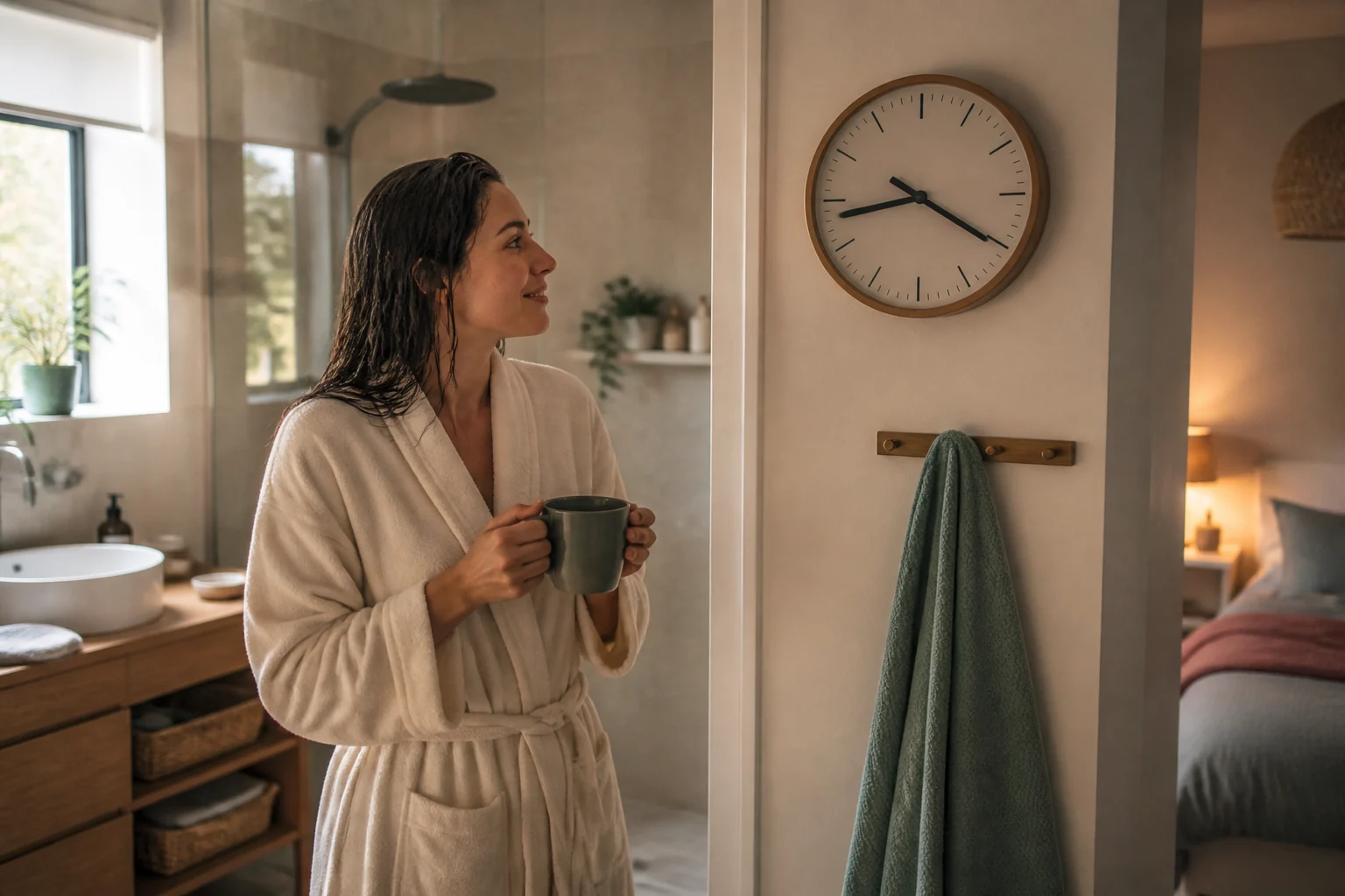Photographie éditoriale en lien avec « Bain ou douche chaude le soir : timing, température et sommeil »