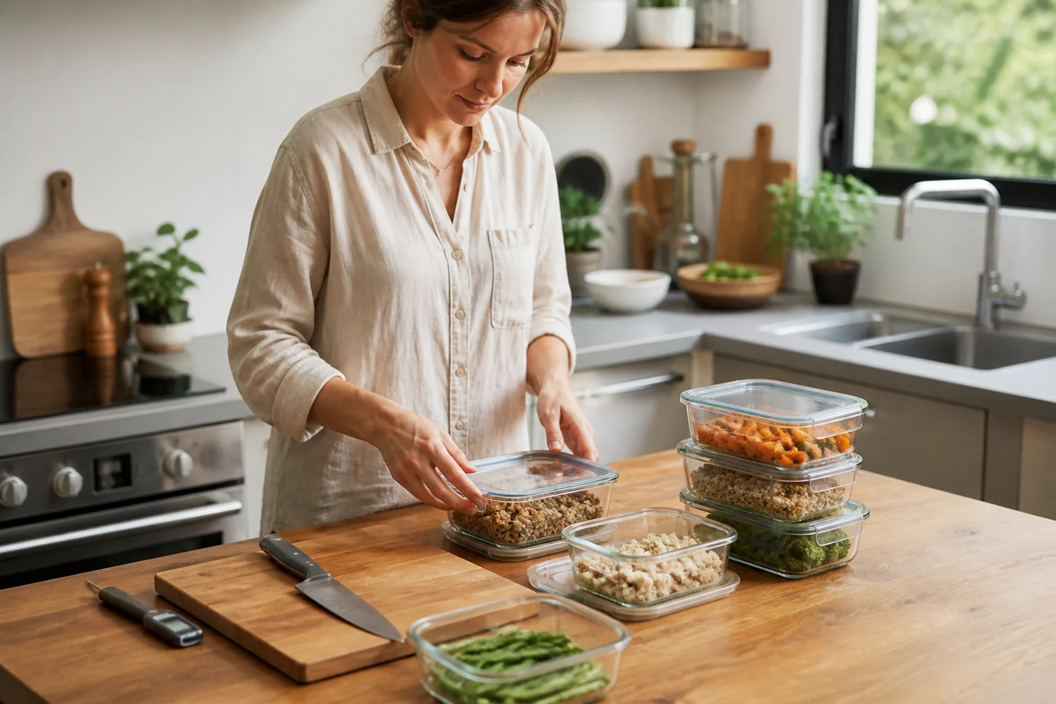 Photographie éditoriale en lien avec « Batch cooking : préparer trois bases sans manger la même chose toute la semaine »
