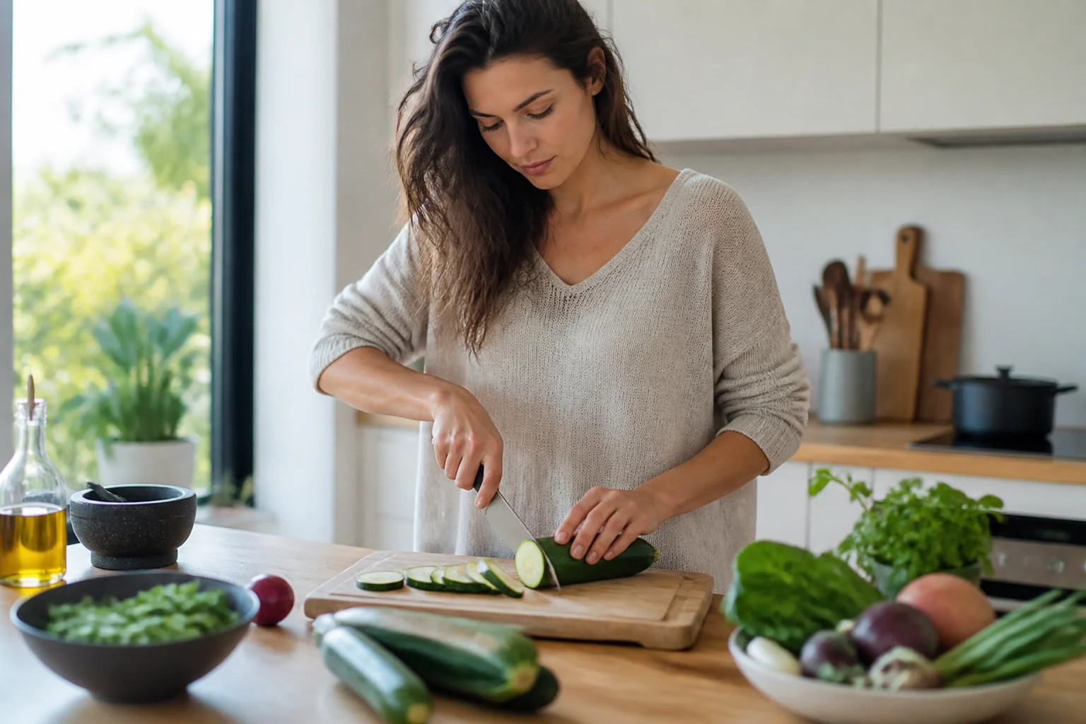 Photographie éditoriale en lien avec « Courgette : un légume léger suffit-il à rassasier ? »