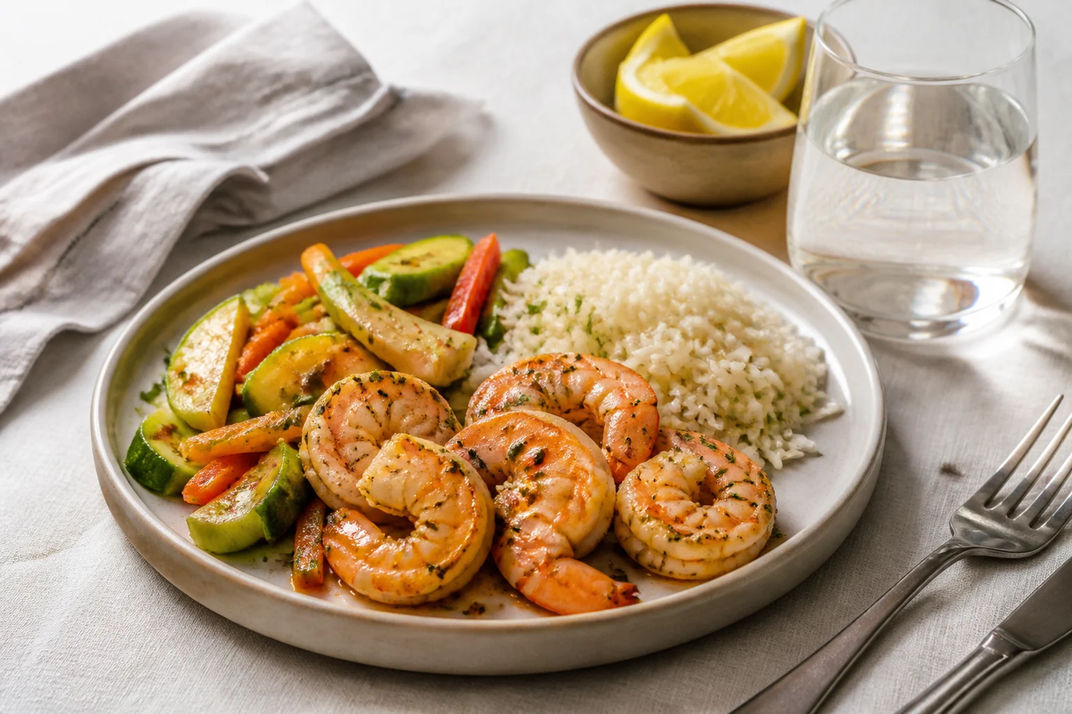 Photographie éditoriale en lien avec « Crevettes : cholestérol alimentaire, protéines et sel »