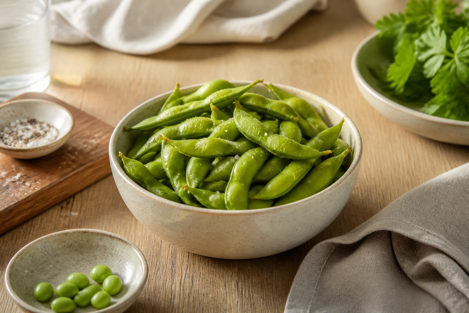 Photographie éditoriale en lien avec « Edamame : collation protéinée ou simple légume ? »