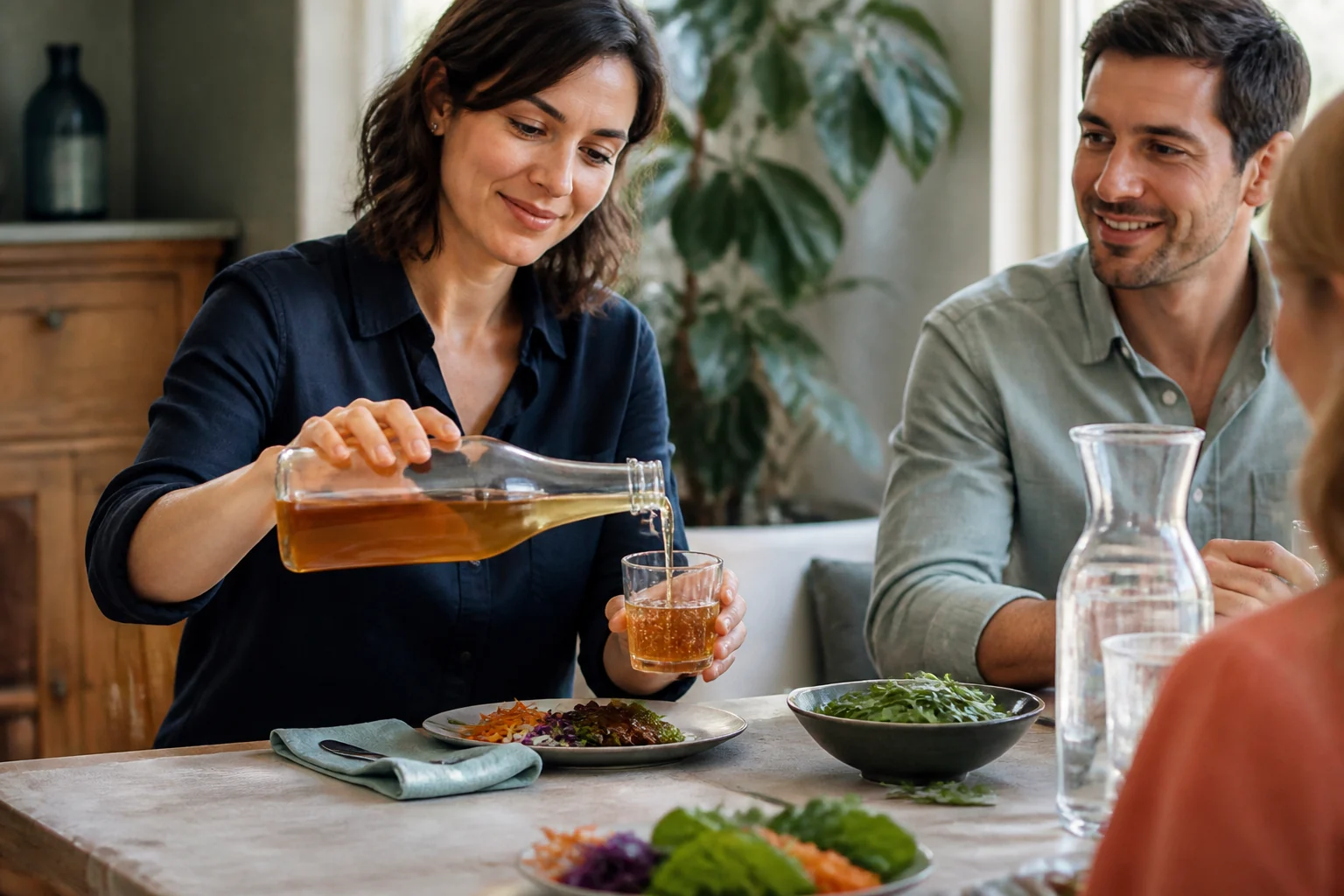 Photographie éditoriale en lien avec « Kombucha : boisson santé, soda fermenté ou simple plaisir ? »