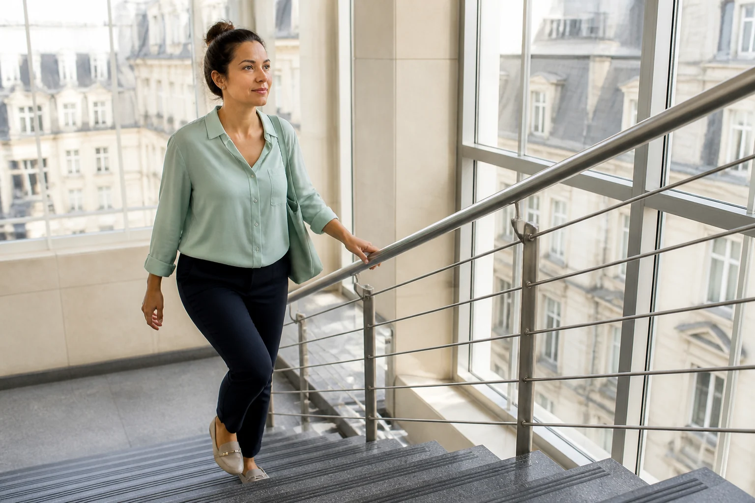 Photographie éditoriale en lien avec « Monter les escaliers : un cardio court qui compte vraiment »
