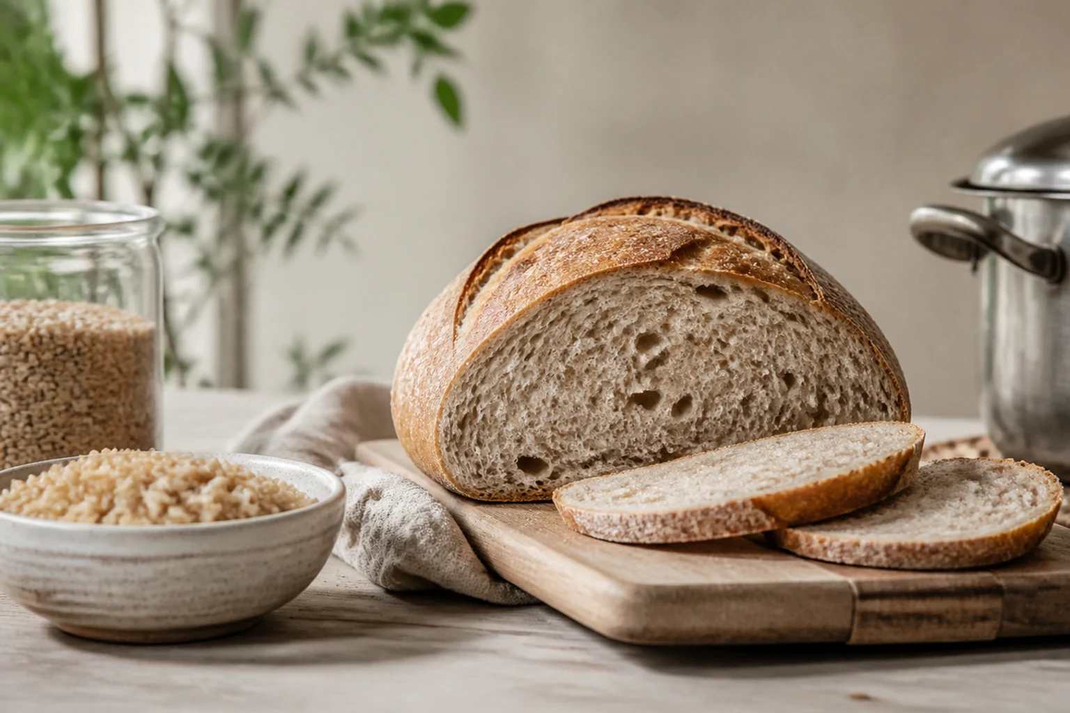 Photographie éditoriale en lien avec « Pain au levain : digestion, glycémie et avantage réel »