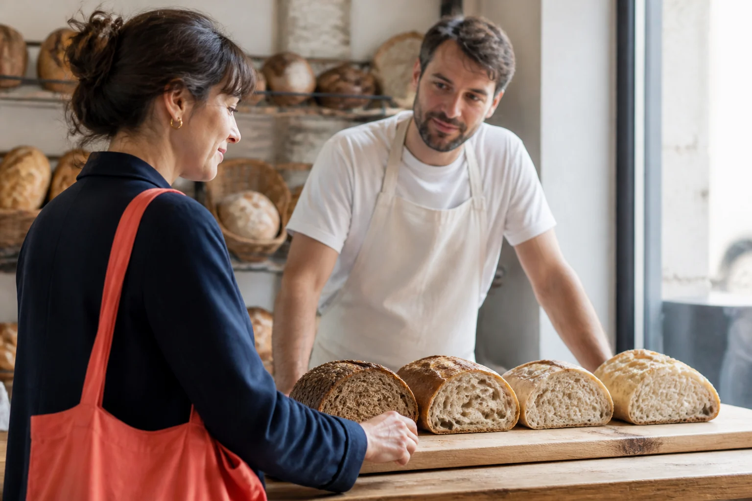 Photographie éditoriale en lien avec « Pain complet ou pain blanc : fibres, satiété et vrai choix en boulangerie »