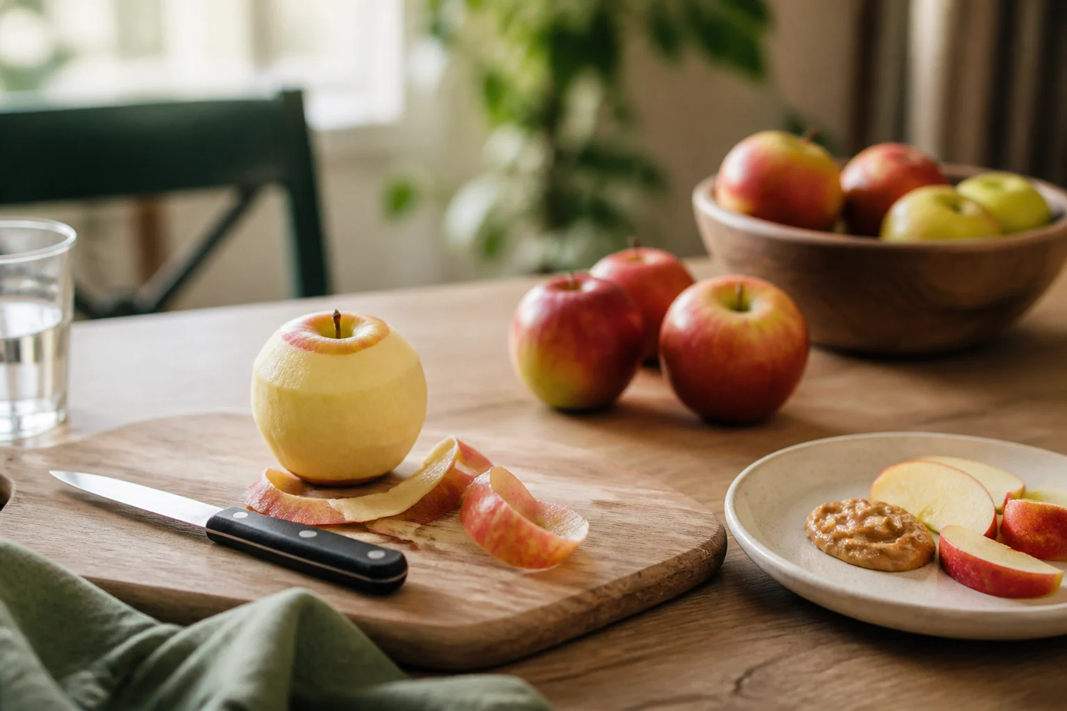 Photographie éditoriale en lien avec « Pomme : avec ou sans peau pour les fibres et les pesticides ? »