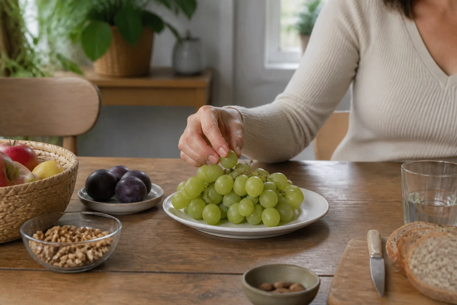 Photographie éditoriale en lien avec « Raisin : faut-il le limiter parce qu’il se mange trop facilement ? »