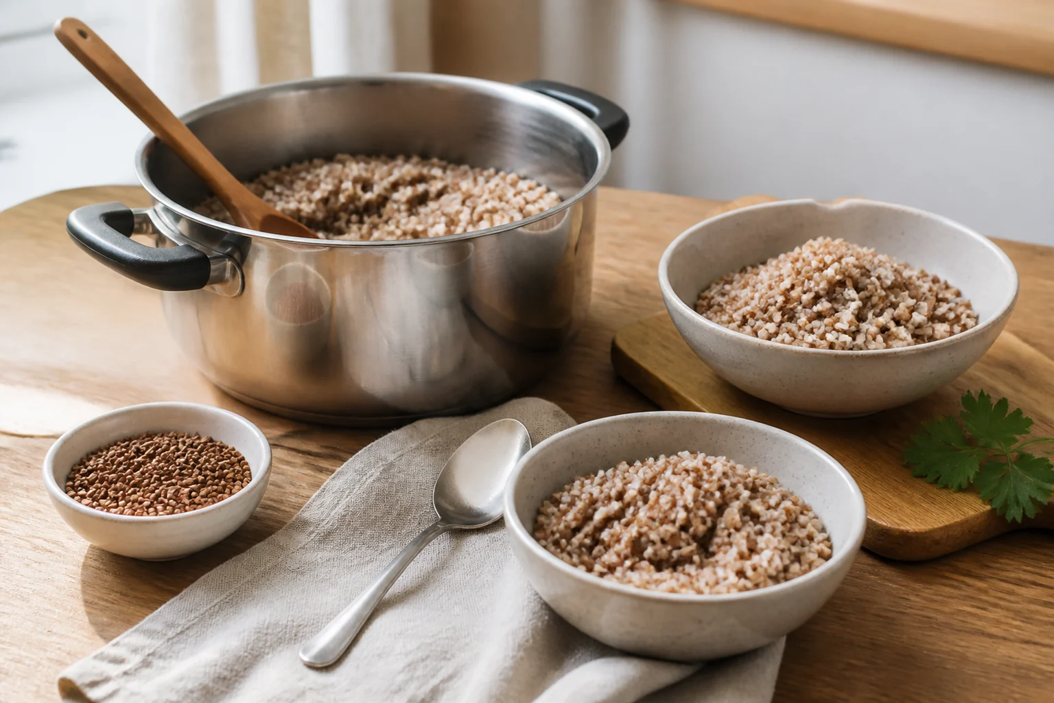 Photographie éditoriale en lien avec « Sarrasin : sans gluten, nutritif et vraiment facile à cuisiner ? »